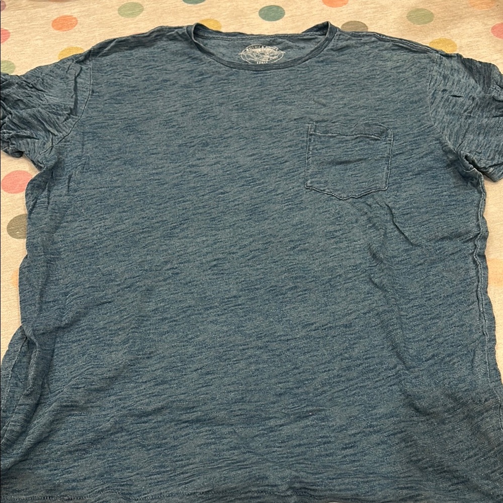 Men's Blue Crew Neck T-Shirt